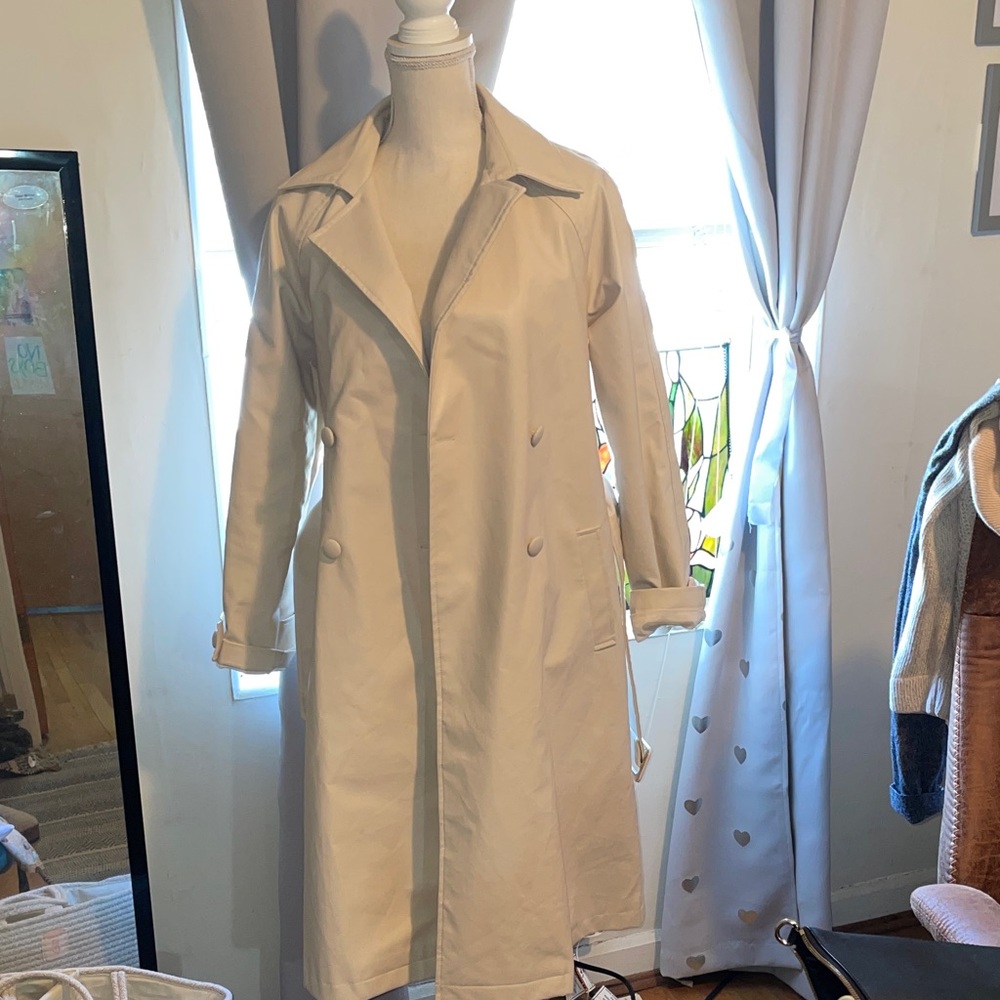 Forever 21 Cream Trench Coat